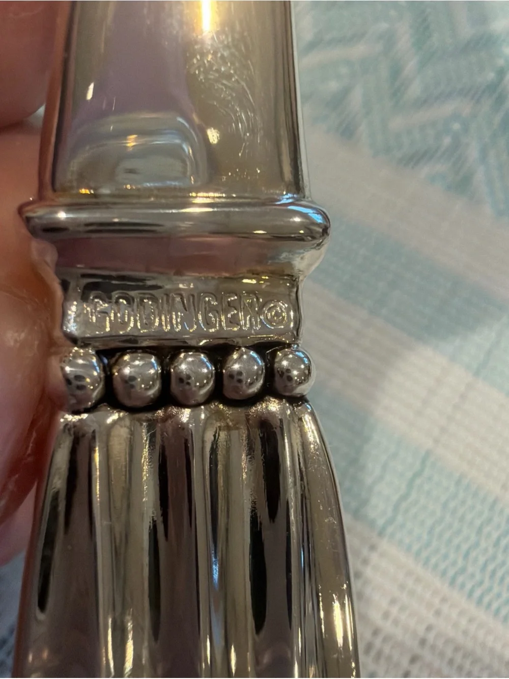 Silver-plate Decorative Cake / lasagna Server - Elegant Handle Godinger